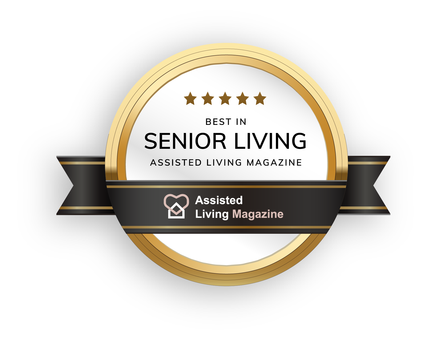 Best in Senior Living badge, Assisted Living Magazine