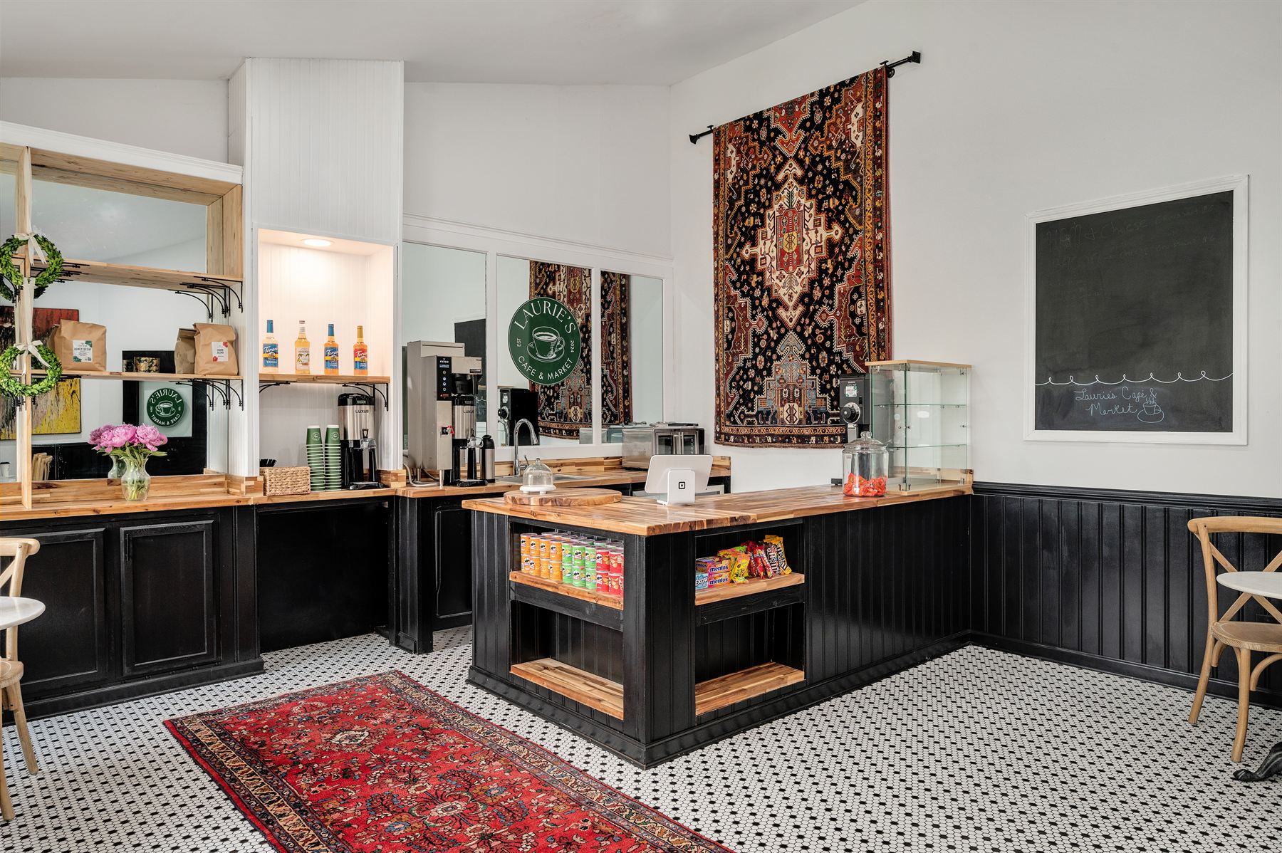 The espresso counter at Laurie's