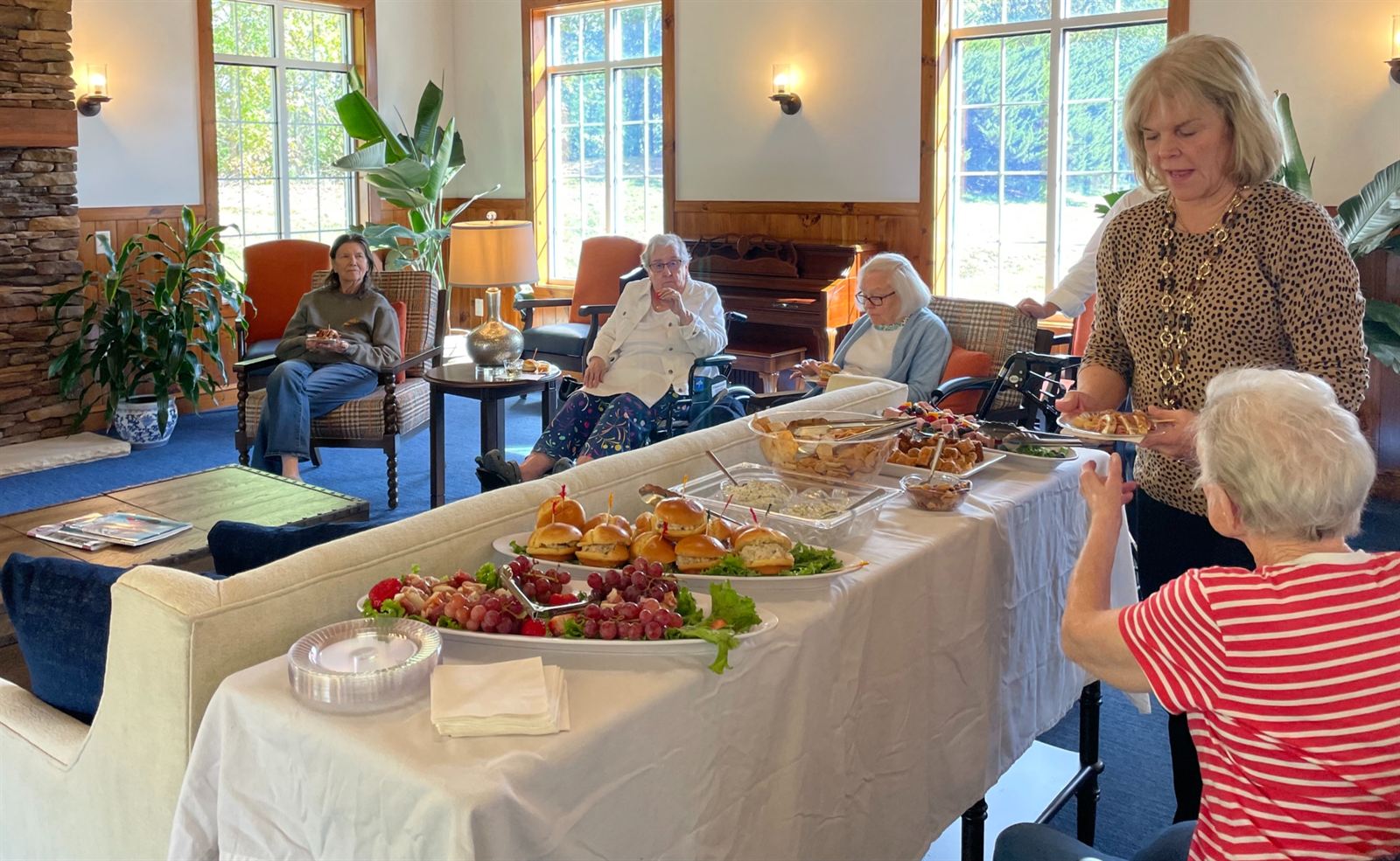An afternoon spread in the Great Hall